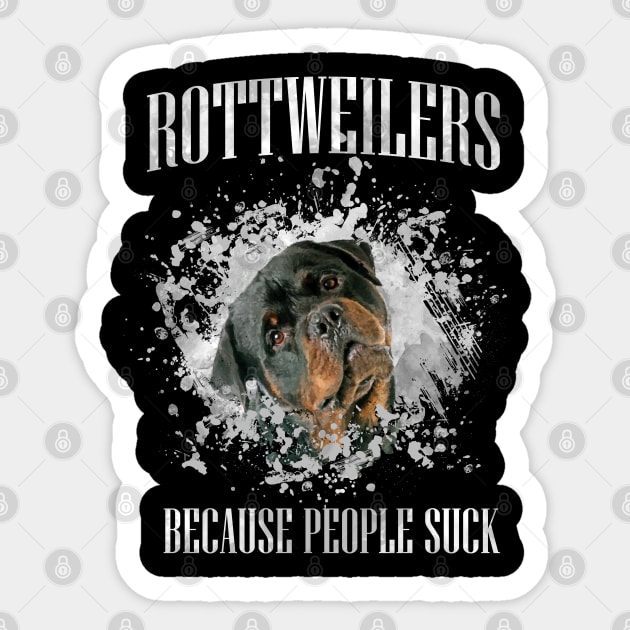 Rottweiler  - Metzgerhund Sticker by Nartissima